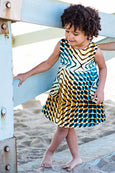 The Layla - Lime, Turquoise & Black