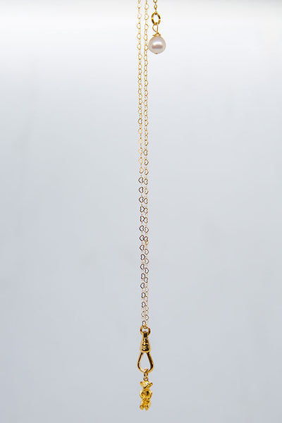 Azi Rasson x Tessa James Vintage Sterling Teddy Bear Charm Necklace
