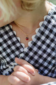 Azi Rasson x Tessa James Ladybug Charm Necklace